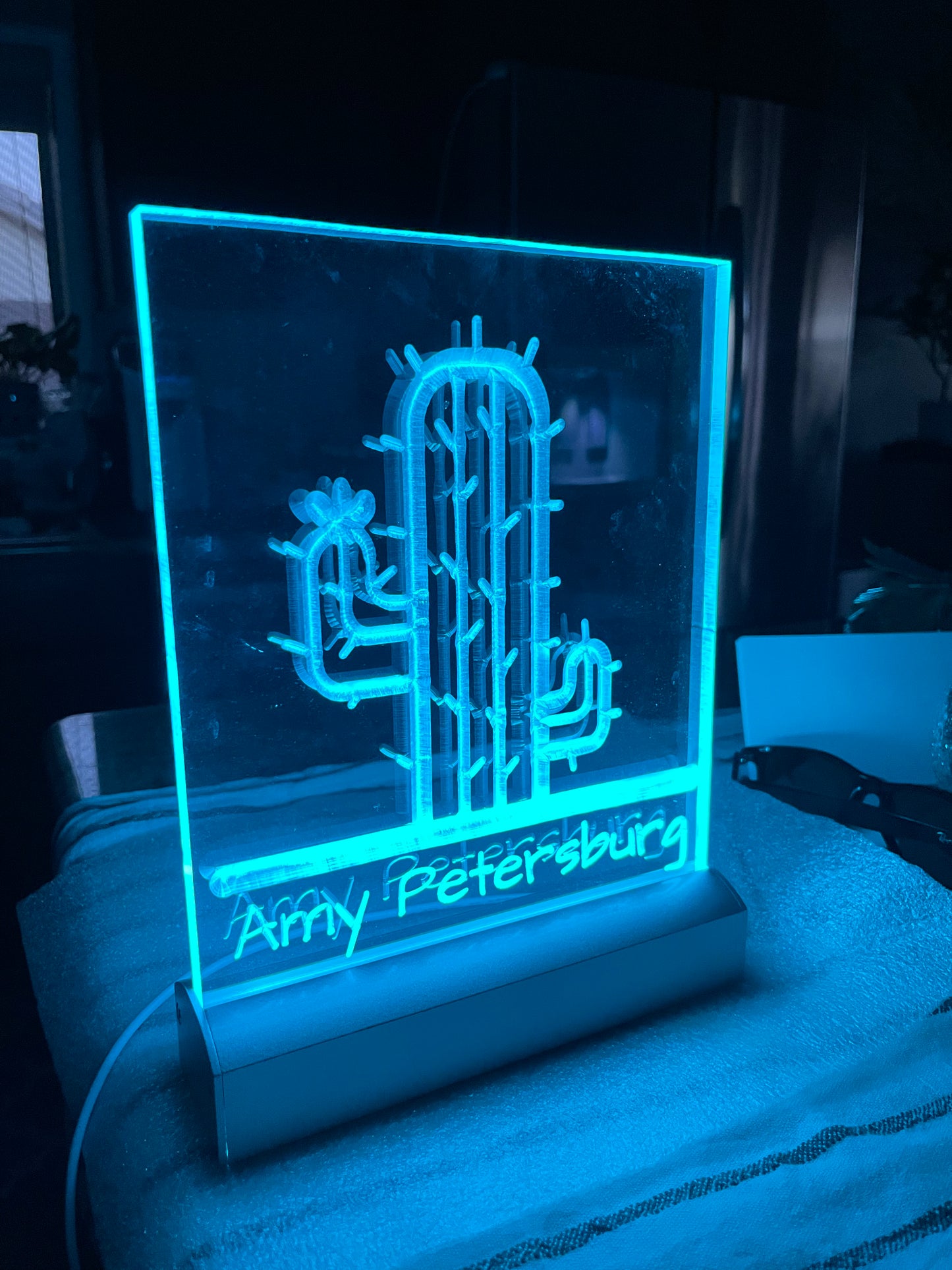 Cactus Name Stand