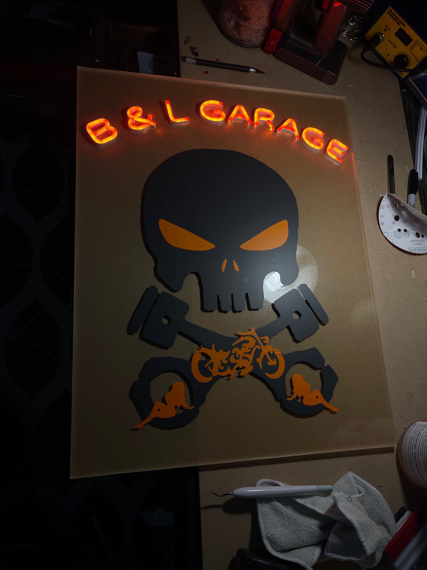 B&L Garage Sign