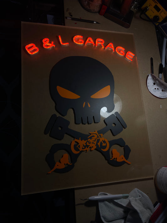B&L Garage Sign